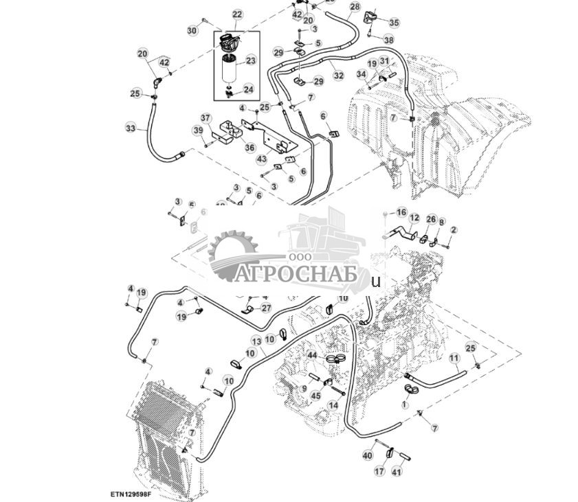Топливопроводы, 15,0 L, двигатель FT4 ( - 801460) - ST830847 218.jpg
